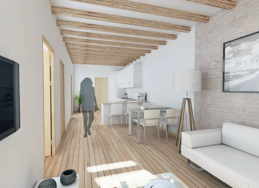 Reforma con valor añadido La vivienda será reformada completamente para maximizar su valor y atractivo en el mercado. Con una nueva distribución funcional, cocina americana y acabados modernos, este piso se transforma en un producto único en su categoría.